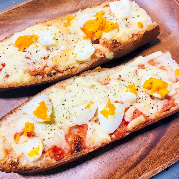 フランスパンで 茹で卵のトースト レシピ 作り方 By さくらぐみ 楽天レシピ フランスパンで 茹で卵のトースト レシピ 作り方 By さくらぐみ 楽天レシピ